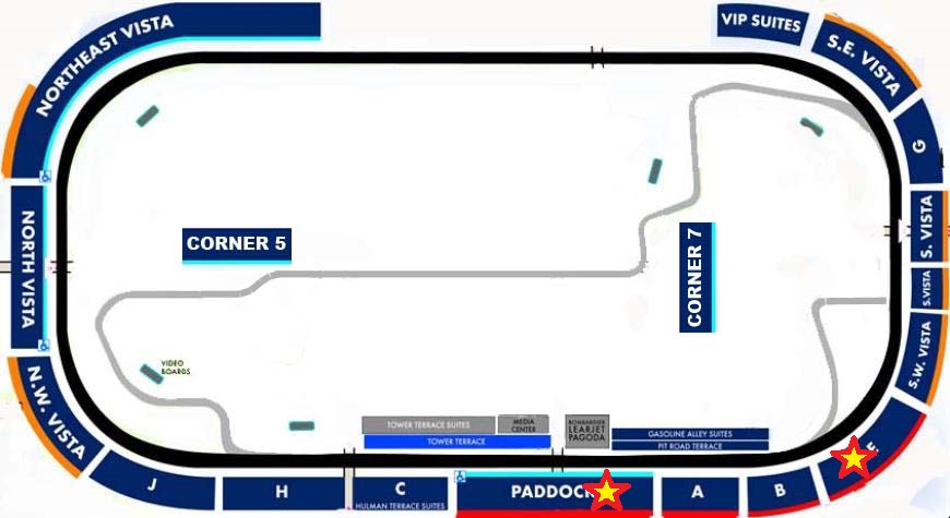 NASCAR Seating Charts - Race Track and Speedway Maps