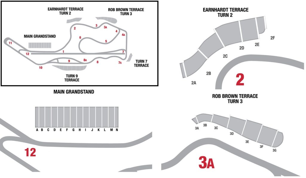 Sonoma NASCAR Seating Chart