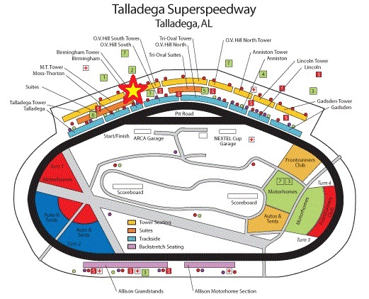 Talladega Seating Chart