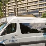 Hilton Miami Airport Blue Lagoon shuttle used during Homestead NASCAR Packages weekend