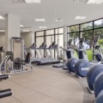 Hilton Miami Airport Blue Lagoon fitness center for Homestead NASCAR Ticket Packages guests