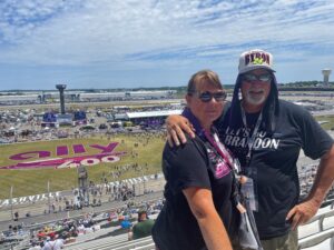 Fans enjoying race day at Nashville Superspeedway with Nashville NASCAR Ticket Packages