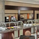 Breakfast buffet at Embassy Suites Des Moines Downtown for Iowa NASCAR Packages.