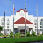Exterior view of Embassy Suites Atlanta Airport hotel included with RaceAway Hospitality Atlanta NASCAR Ticket Packages
