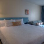 King guest room at the Hilton Garden Inn Pigeon Forge, part of our Bristol NASCAR Hotels and Bristol NASCAR Ticket Packages.